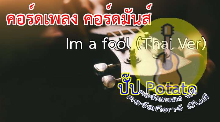 rtist  : Ost.Princess Hours(Pup Potato)
Title  :  I'm a fool (Thai Ver.)


เมื่อก่อนไม่เคยได้คิด ผิดอะไรไม่เคยจะรู้
ไม่ได้ดูว่าในสิ่งที่กระทำจะมีบางคนเสียใจ
จนเมื่อจบตรงกานแยกทาง ทุกๆอย่างที่เคยทำไว้ 
ก้อได้กลับมาเตือนย้ำใจให้คิด ว่าฉันนั้นโง่แค่ไหน

*  อยากจะหมุนเวลาให้กลับยังไง ก้อไม่ย้อนมันคืนได้แล้ว
ได้แต่ขอให้เทอได้โปรดอภัยให้กัน สักครั้งจะยอม